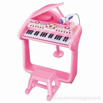 Kids electronic piano with a chair